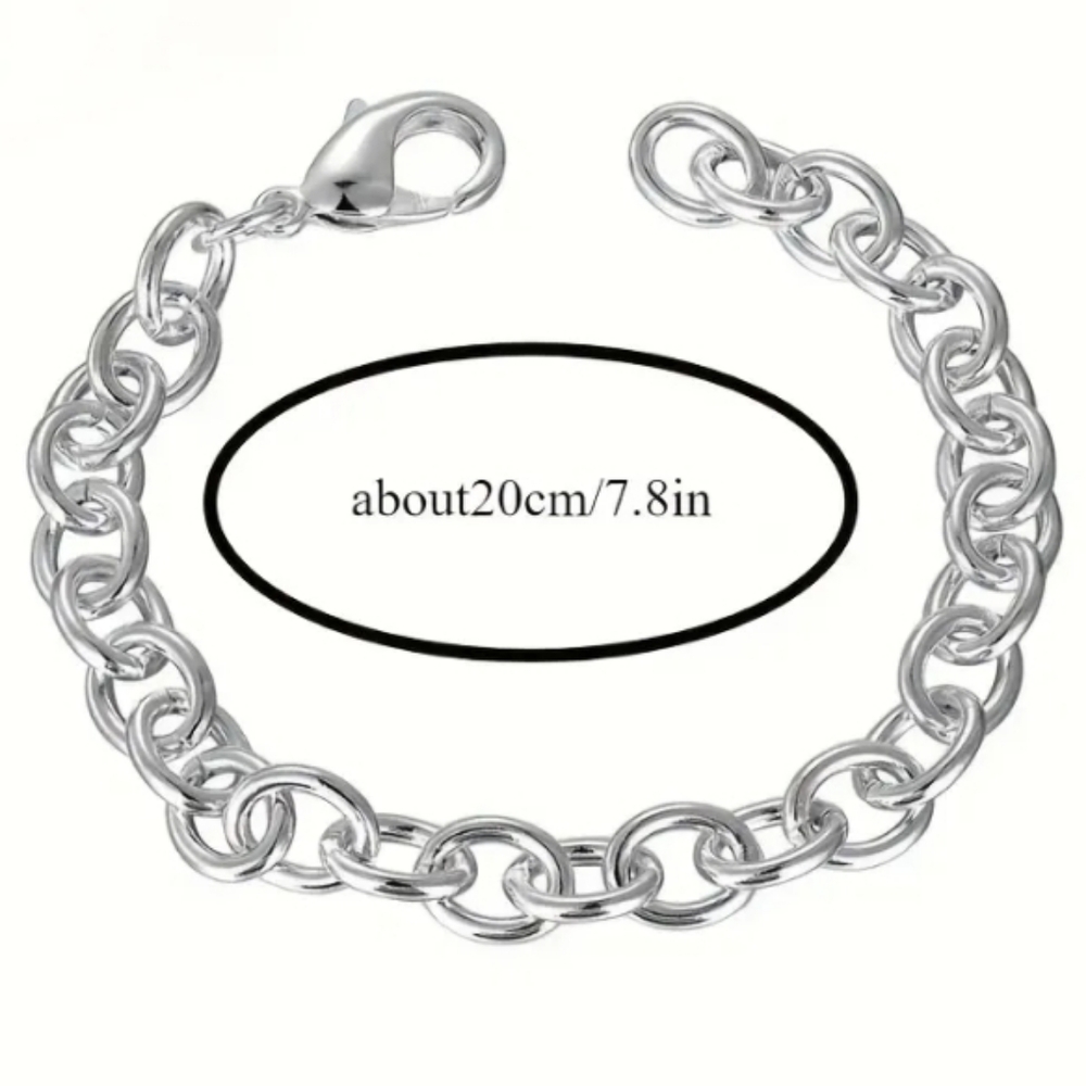 Sterling Silver Chain Bracelet - Picture 6 of 9
